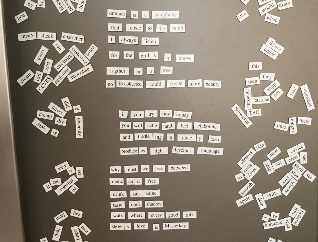 The Addictive Nature of Refrigerator Poetry #Poetry&nbsp;#MagneticPoetry